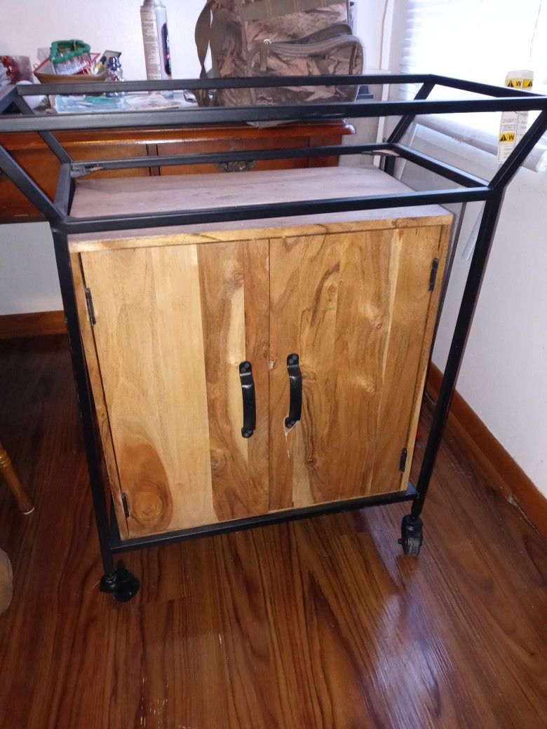 Rolling Bar Cart ("New" W/Tag On Still)