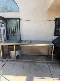 Stainless steel table
