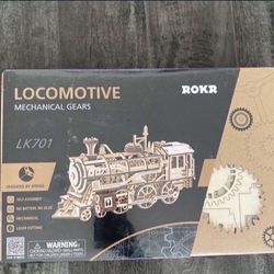 Train ROKR Locomotive Mechanical Gears LK701 3D Puzzle-NEW $55