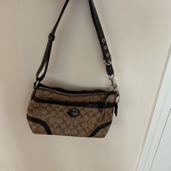 Coach Paton Shoulder Canvas Hobo Bag