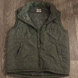 Open Trails Green Puffer Casual Vest Mens XL