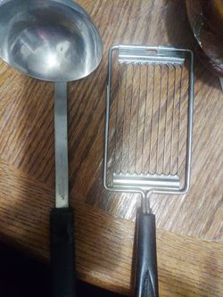 Stainless Steel Ladle and Slicer Set