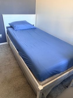 White Twin Bed