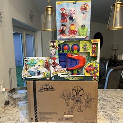 Spiderman Kids Toy Lot Bundle – 4 Brand New Toys