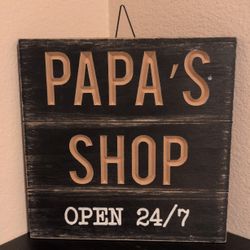Papa's Shop Wall Decor 
