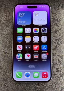 Apple iPhone 14 Pro Max 128GB Deep Purple Unlocked 85% Battery Health
