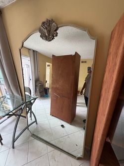 Anthropologie Discontinued "Wooded Manor" Owl Floor Mirror - Extra Large