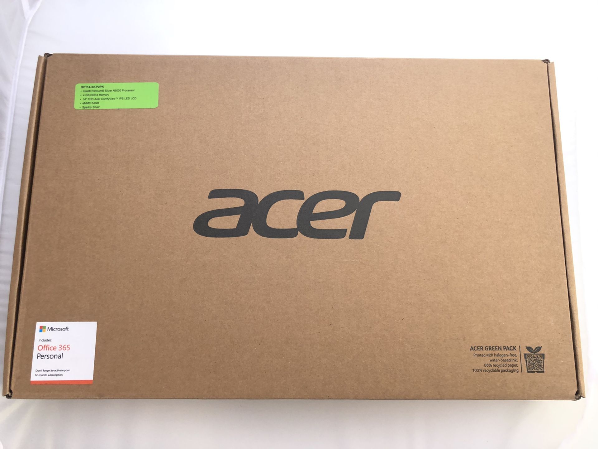 Acer Swift 1, 14" Full HD Notebook BRAND NEW FACTORY SEALED