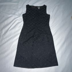 Ann Taylor black workwear sleeveless lined dress women size 2 A003
