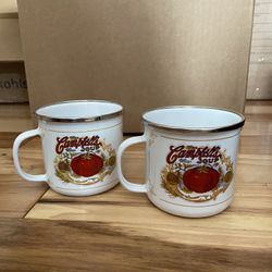 Vintage 2001 Campbells Tomato Soup Metal Mug Set