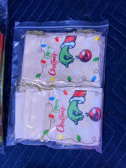 Holiday Grinch Goldie Bags & Gift Bags , Fun Playful & Phrases.