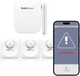 WiFi Water Leak Detector, Hub & Water Leak Sensor 3 Pack, Wireless Siren Alarm & Email & APP Push Notification, Floating Remote Water Leakage Sensors 