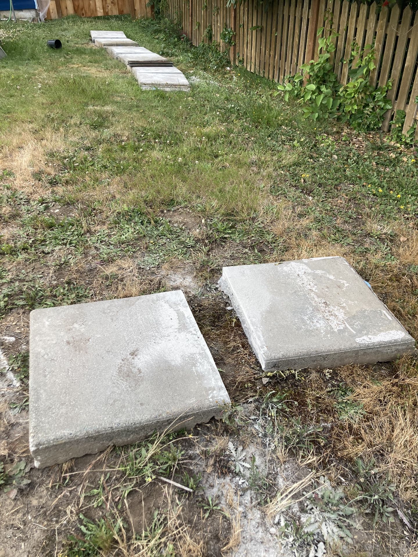 Free Concrete Walkway With Strip Drains
