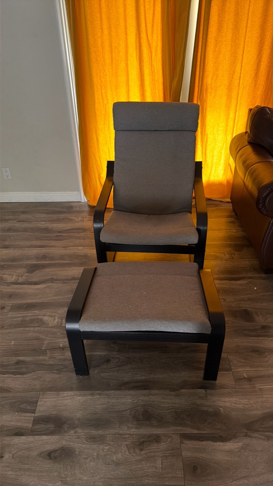 Modern Rocking Lounge Chair with Ottoman - $35