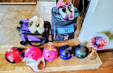Bowling Balls, Bags, Totes, Shoes