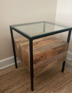 Modern Wood And Glass Table
