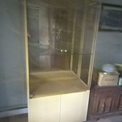 2 Display Cabinet Hutch