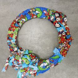 Christmas Peanuts Gang Medium Handmade Wreath 