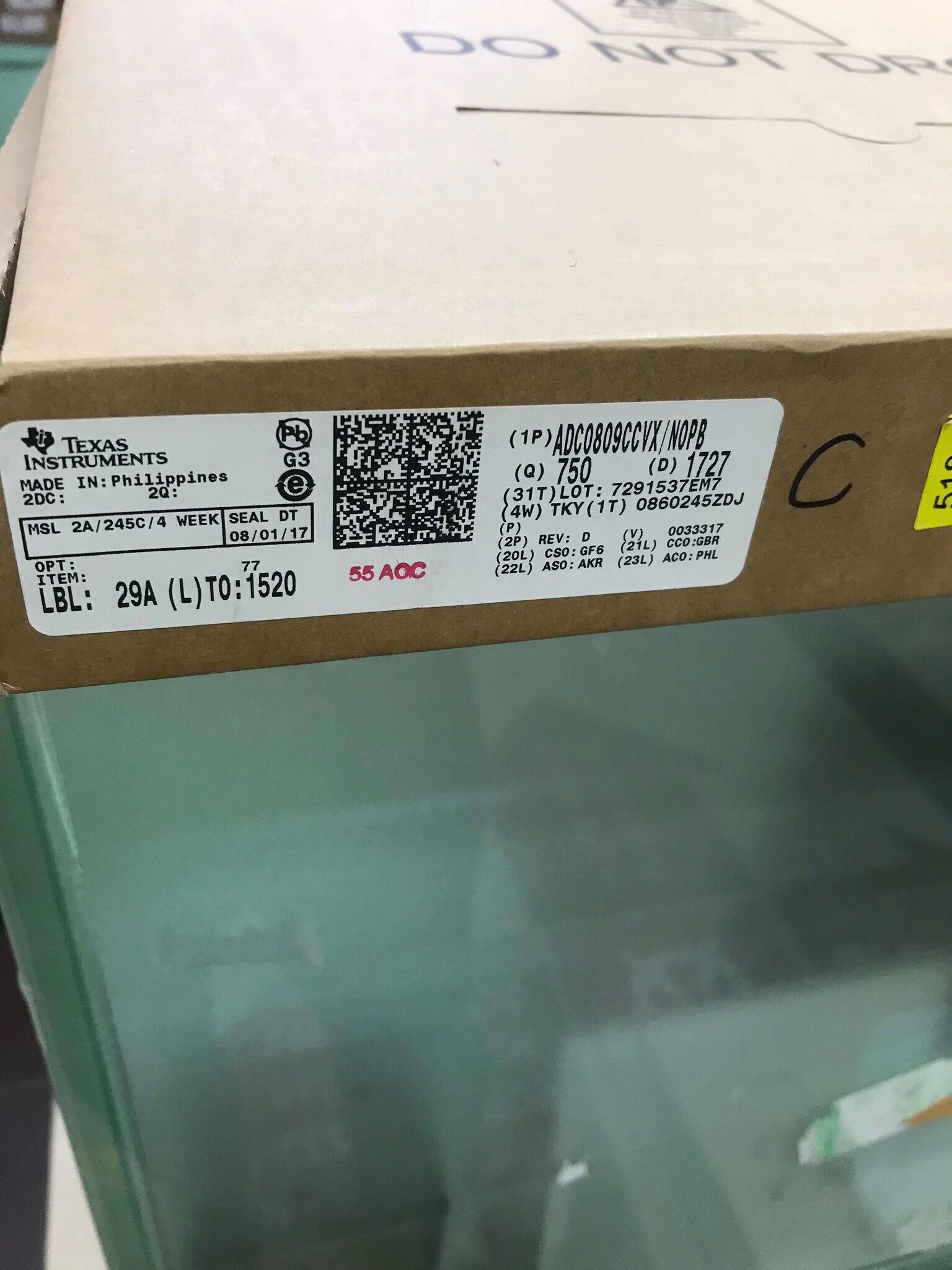 ADC0809CCVX Supply integrated circuits