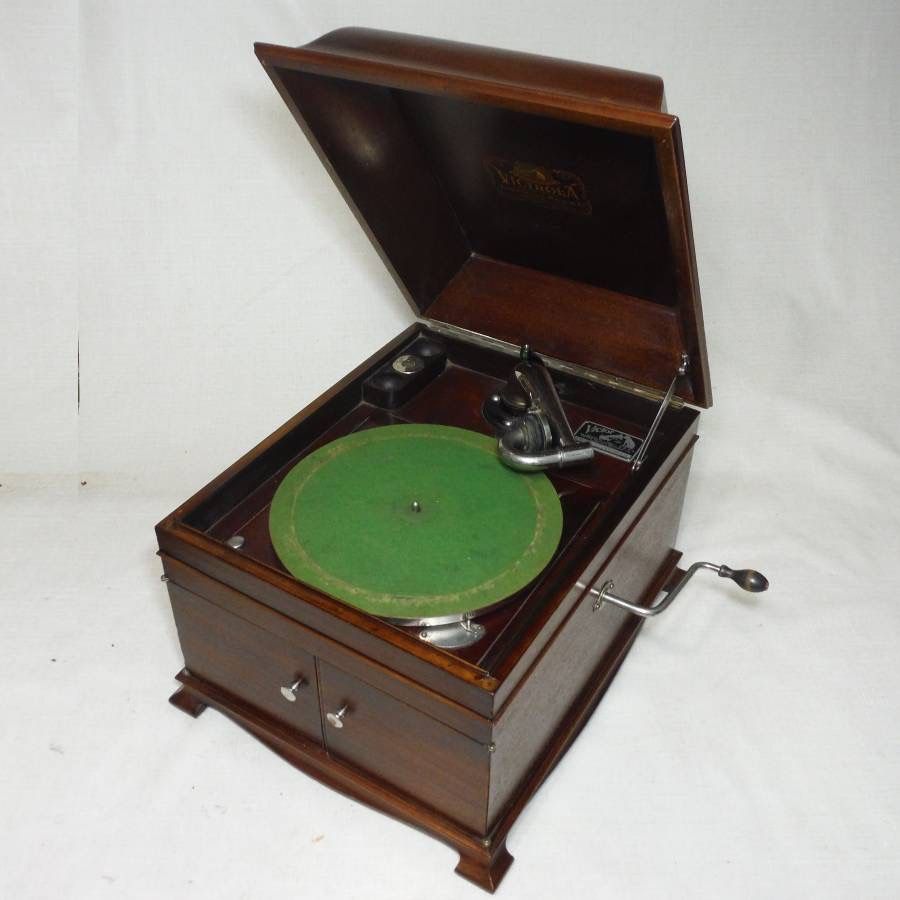 VICTOR VICTROLA VV-IX TALKING MACHINE PHONOGRAPH GREAT WORKING PERFECT ...