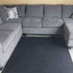 Brand New Artisanal Charcoal Grey 3pc Sectionals 