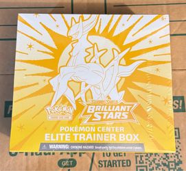 Pokemon TCG Brilliant Starts Pokémon center etb