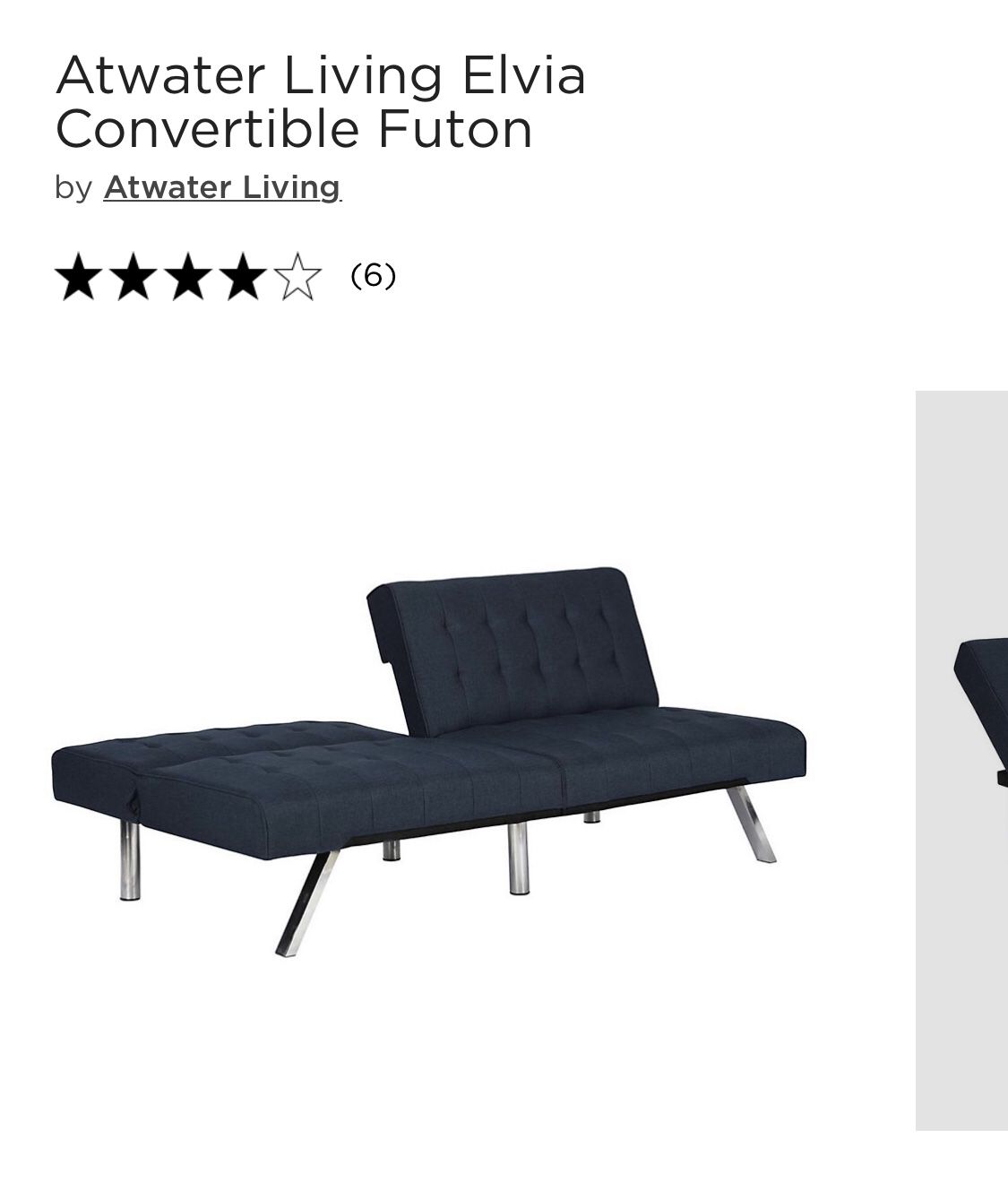 Atwater Living Elivia Convertible Futon for Sale in Lutz FL OfferUp