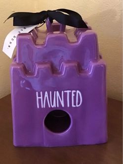 New Rae Dunn Haunted Castle Halloween Birdhouse