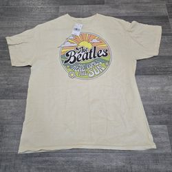 NWT Mens Large Beatles Here Comes The Sun TShirt