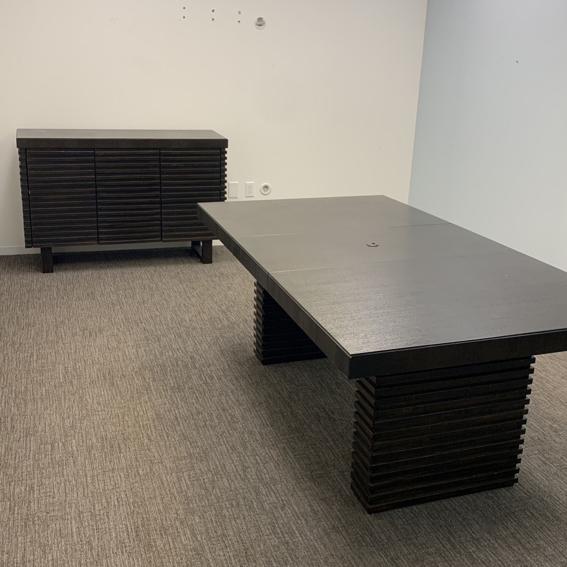 Matching Table with Credenza (set)