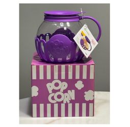 Brand new Tasty 3QT Family Size Microwave Popcorn Popper Lime Purple