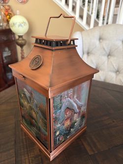 Thomas Kinkade Decorative Copper Lantern
