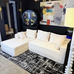 New ivory plush 2 pc