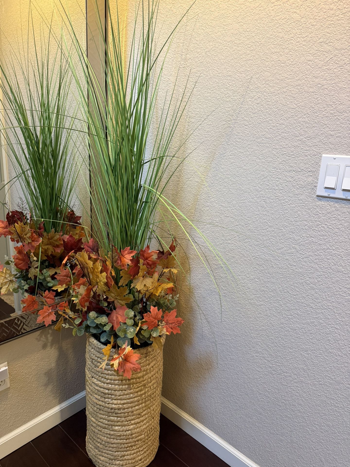 Plant With Woven Basket