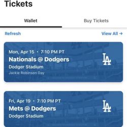 Dodgers Vs Mets Tickets