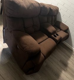 Dark Brown recliner couches