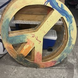 48” Wood Peace Sign