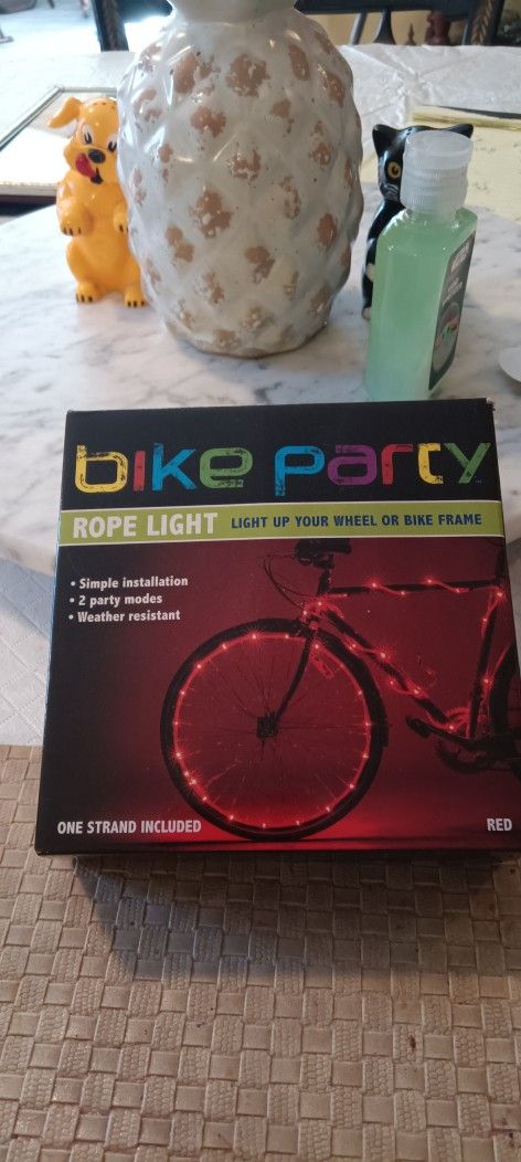 Bike Party Rope Light For Your Bike Red Color Brand New In Original Box