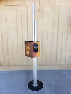 Sunblock or Hand Sanitizer Dispenser Stand