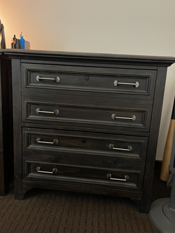 Premium Solid Wood 4-Drawer Lateral File Cabinet / Executive Chest
