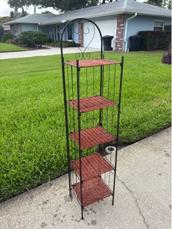 Shelving unit plant stand