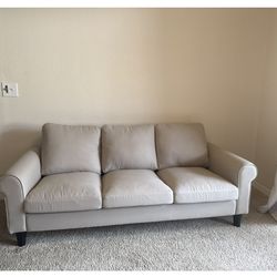 Beige sofa