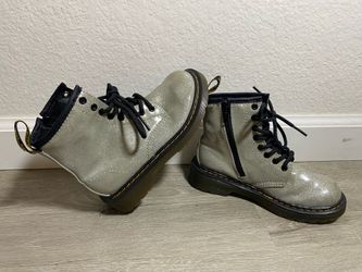 Dr. Martens Air Wair #1460 Glitter J Zip Combat Boots Kids Girl’s EU 29 US 12