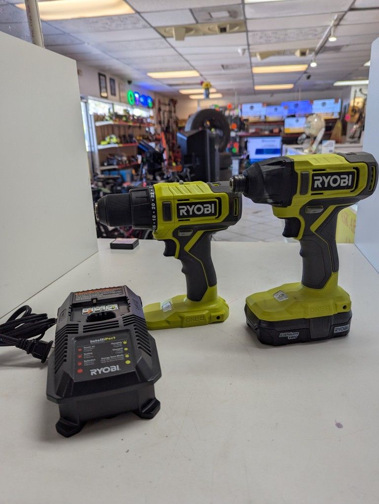 Ryobi Drill With Battery And Charger