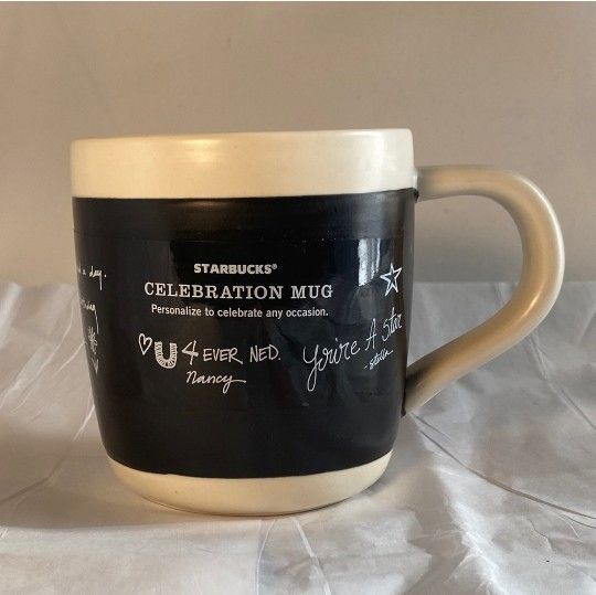 Starbucks Chalkboard Celebration Mug Personalize 2 Celebrate
