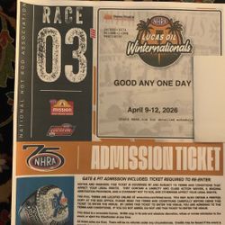 Nhra Winternationals Tickets