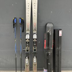 Volant Skies SALOMON Ski Boots (Men’s size 91/2) Ski Hard Case