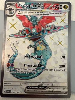 Dragapult EX Pokémon Card 200/167 Tera