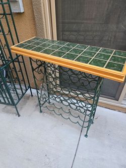Wine shelving and storage (Two items)