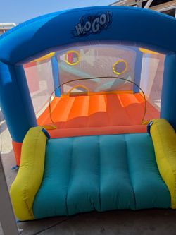 Waters slide with ball game